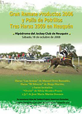 Gran Remate Productos 2006 y Polla de Potrillos Tres Haras 2009 en Neuquén