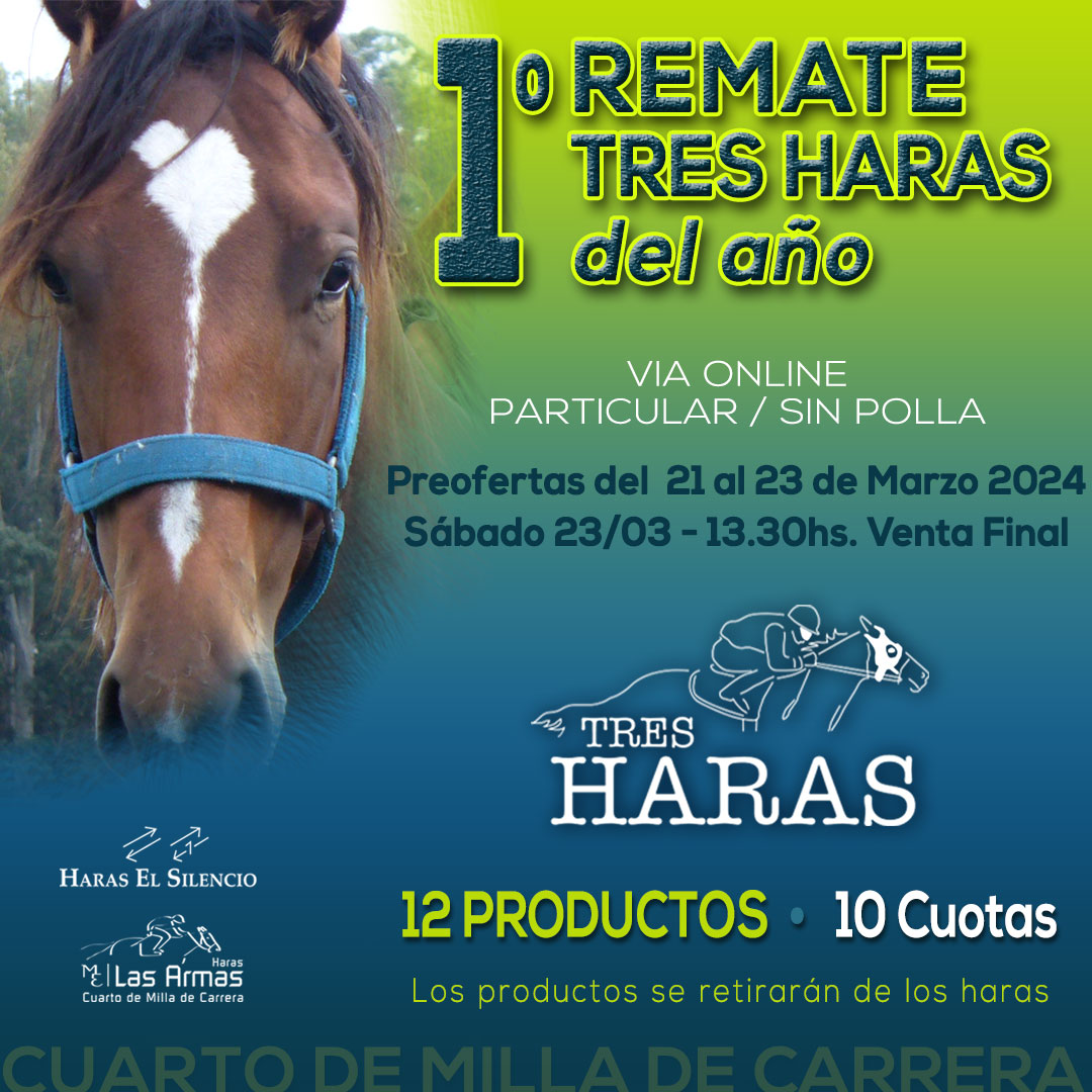 Remate Virtual Tres Haras 2024